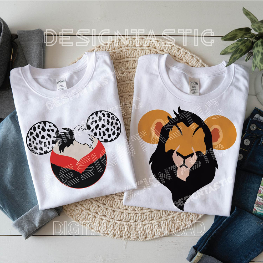 Disney Villains Mouse Ears SVG Bundle  Maleficent Ursula Cruella Hades Cut Files For Cricut  Silhou 1