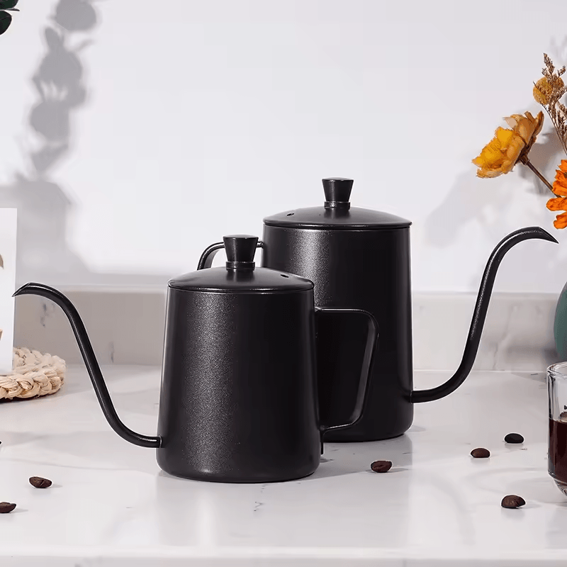 Stainless Steel Gooseneck Drip Kettle 350ml 600ml Non Stick Food Grade Precision Pour Over Coffee A