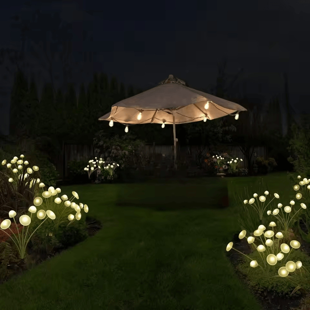 Solar Garden Mushroom Lights Dual Mode LED Waterproof Outdoor Decor For Pathway Yard And Patio Ambi 1
