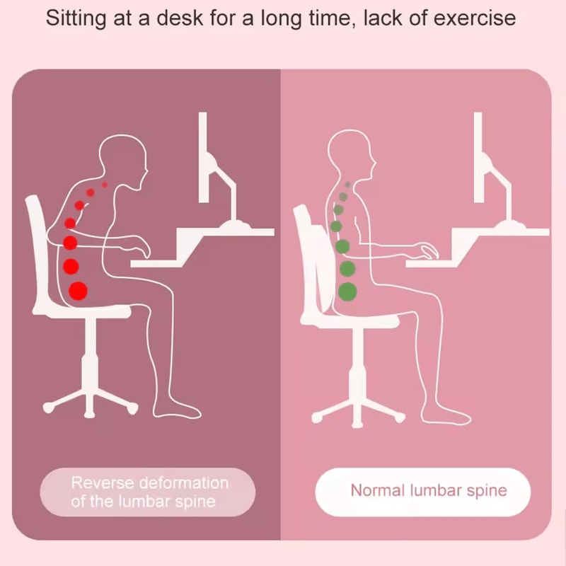 Back Stretcher Pillow For Neck And Lumbar Support Pain Relief Massager For Herniated Disc Sciatica 4