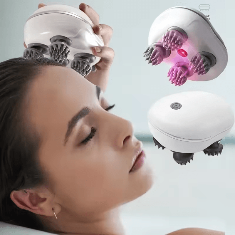 Electric Scalp And Body Massager With Red Light Therapy For Stress Relief Muscle Tension And Fatigu 1