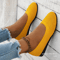 Womens Round Toe Knitted Slip On Ballet Flats Casual Breathable Loafers 3