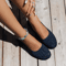 Womens Round Toe Knitted Slip On Ballet Flats Casual Breathable Loafers 7