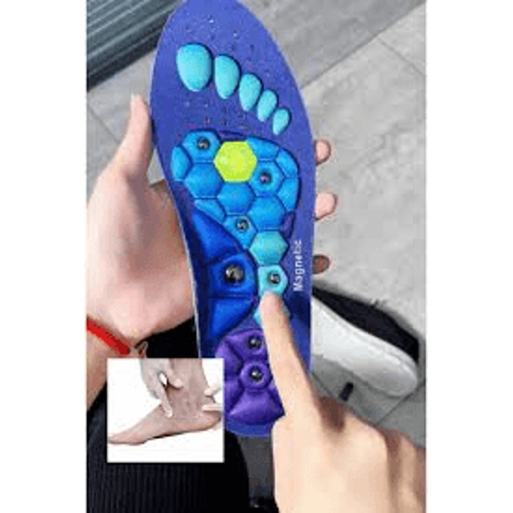 Magnetic Therapy Sports Insoles Massage Foot Slimming Acupressure Shoe Pads For Weight Loss And Ant 1
