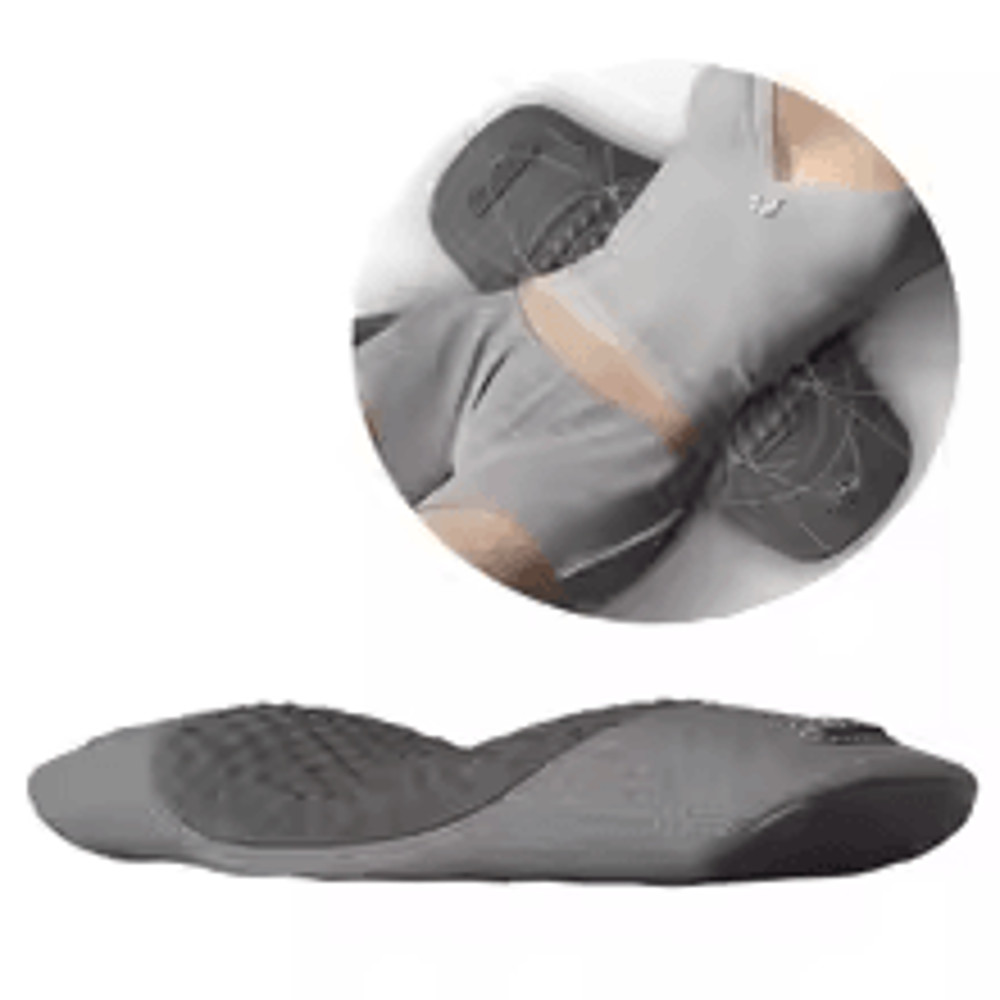 ErgoRelief Heated Lumbar Massage Cushion Ergonomic Electric Waist Support Pillow With Heat  Vibrati 1