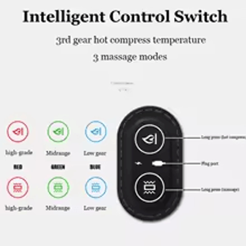 ErgoRelief Heated Lumbar Massage Cushion Ergonomic Electric Waist Support Pillow With Heat  Vibrati 3