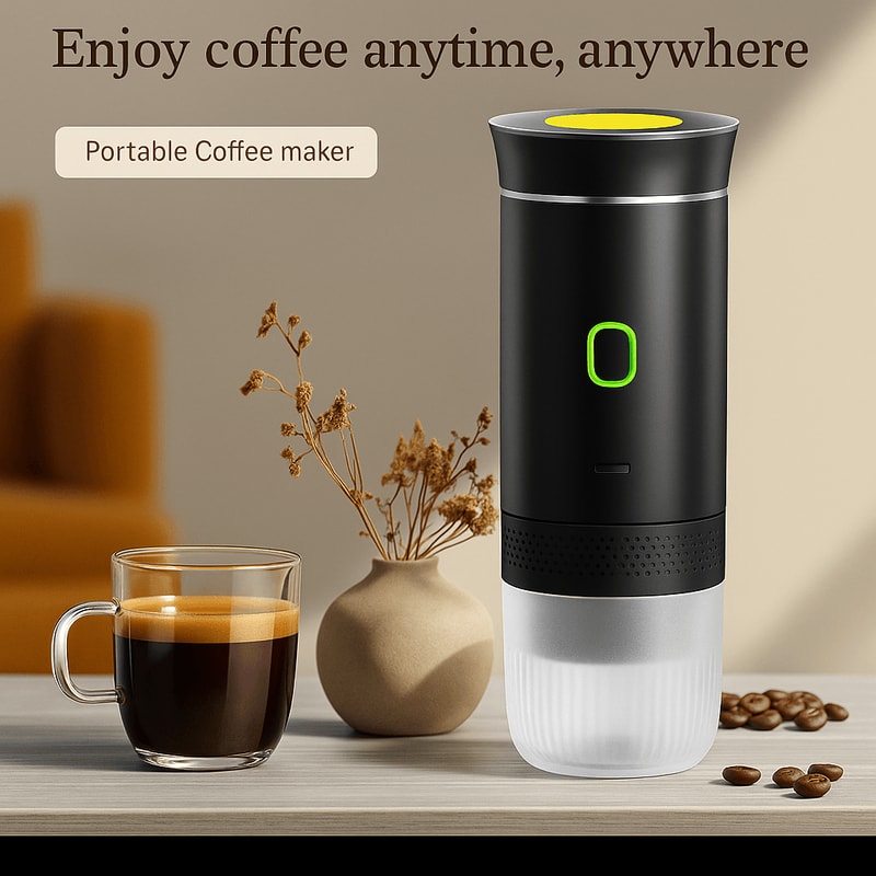 BrewMate 3in1 Wireless Portable Espresso Machine Versatile Coffee Maker For Travel Home And Camping 0