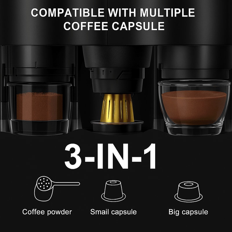 BrewMate 3in1 Wireless Portable Espresso Machine Versatile Coffee Maker For Travel Home And Camping 2