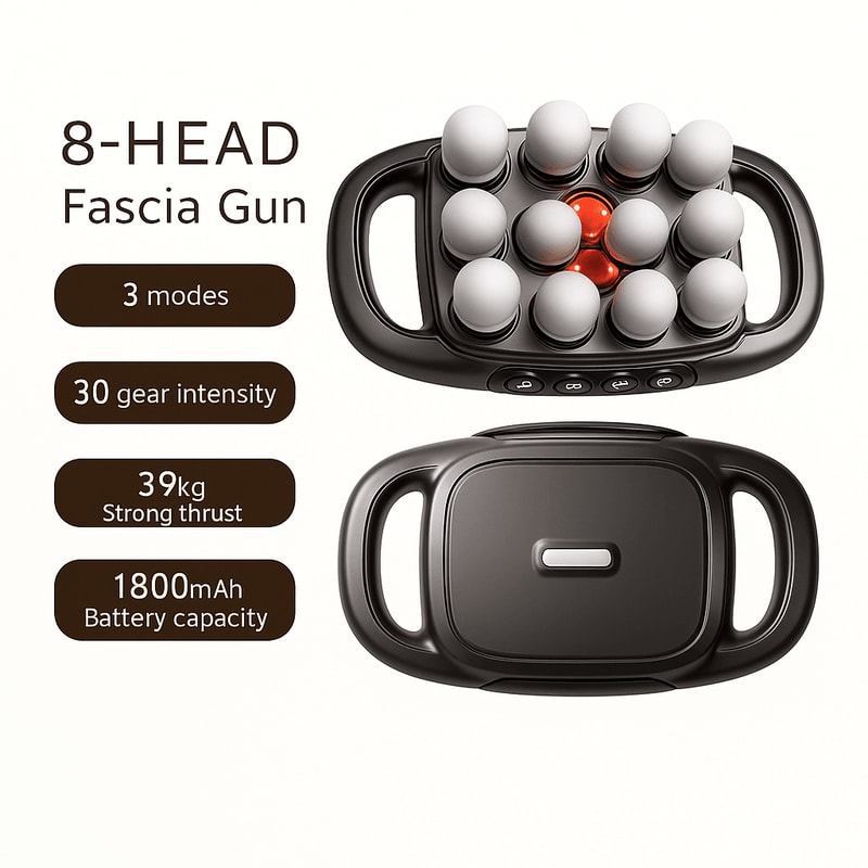 16Head HighFrequency Percussion Massage Gun Deep Tissue Muscle Massager For FullBody Relief 8