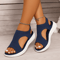 Womens Summer 2024 Comfort Sport Sandals Casual Wedge Platform Sandals For Beach Travel Everyday 5