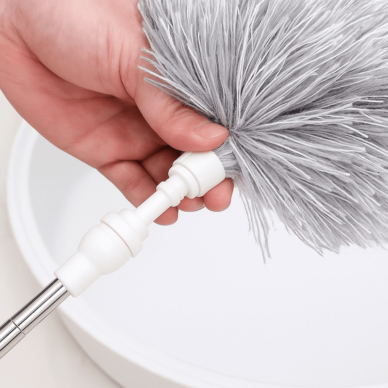 Adjustable Telescopic Microfiber Duster Brush Flexible LongReach Cleaning Tool For Cars Furniture   3