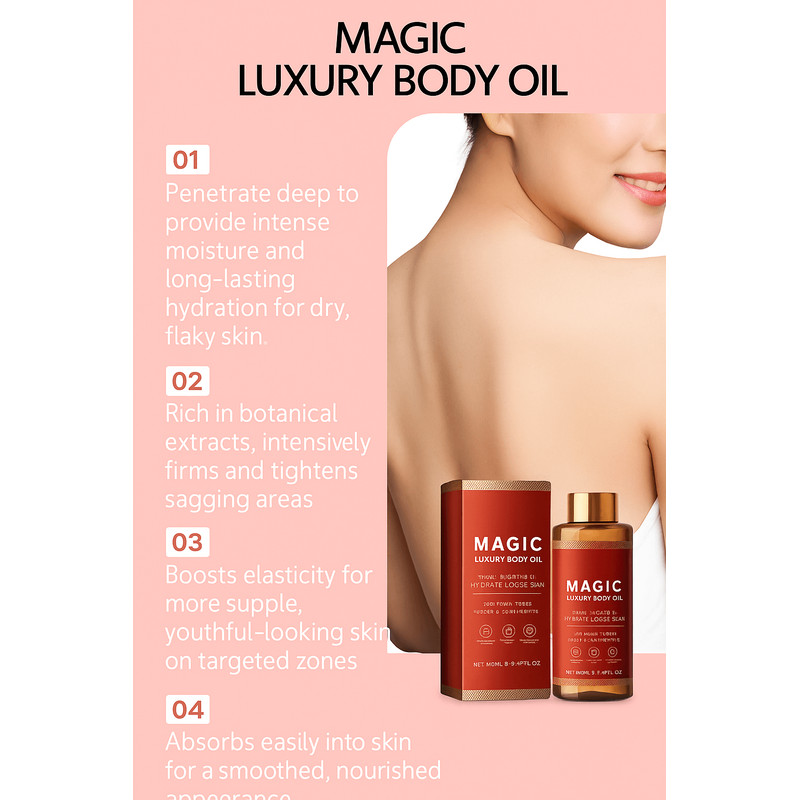 Magic Luxury Body Oil Firming Deep Moisturizing Treatment For Sagging Skin 3