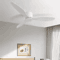 4252Inch Modern Ceiling Fan Without Light  DC Motor RemoteControlled LowProfile Design 4