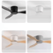 4252Inch Modern Ceiling Fan Without Light DC Motor RemoteControlled LowProfile Design 5