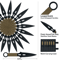 12PC Stainless Steel Throwing Knife Set With Case For Practice And Training 3
