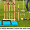 6Player Wooden Croquet Set With Carrying Case Backyard Lawn Game 2