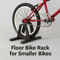 Portable Floor Bike Stand For Smaller Bikes Lightweight Easy Storage 1
