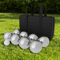 Petanque Boules Set  8 Steel Tossing Balls With Carrying Case For Backyard Bocce Games 0