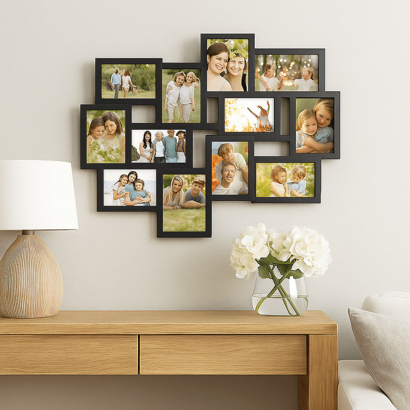 12Opening Collage Picture Frame Wall Hanging Display For 4x6 Photos 2