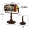 TiffanyStyle Bankers Desk Lamp With Stained Glass Shade And LED Bulb 1