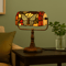TiffanyStyle Bankers Desk Lamp With Stained Glass Shade And LED Bulb 3