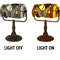 TiffanyStyle Bankers Desk Lamp With Stained Glass Shade And LED Bulb 4