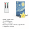 Starry Night Flameless LED Candle With Remote Artful Ambiance Safe Glow  Calming Scent 4