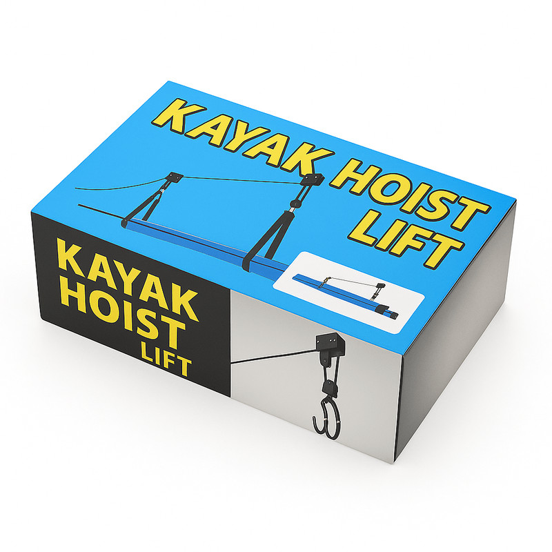 2Pack Kayak Hoist Lift System 125 Lb Capacity Each Overhead Garage Storage For Canoes Bikes And Mor 7