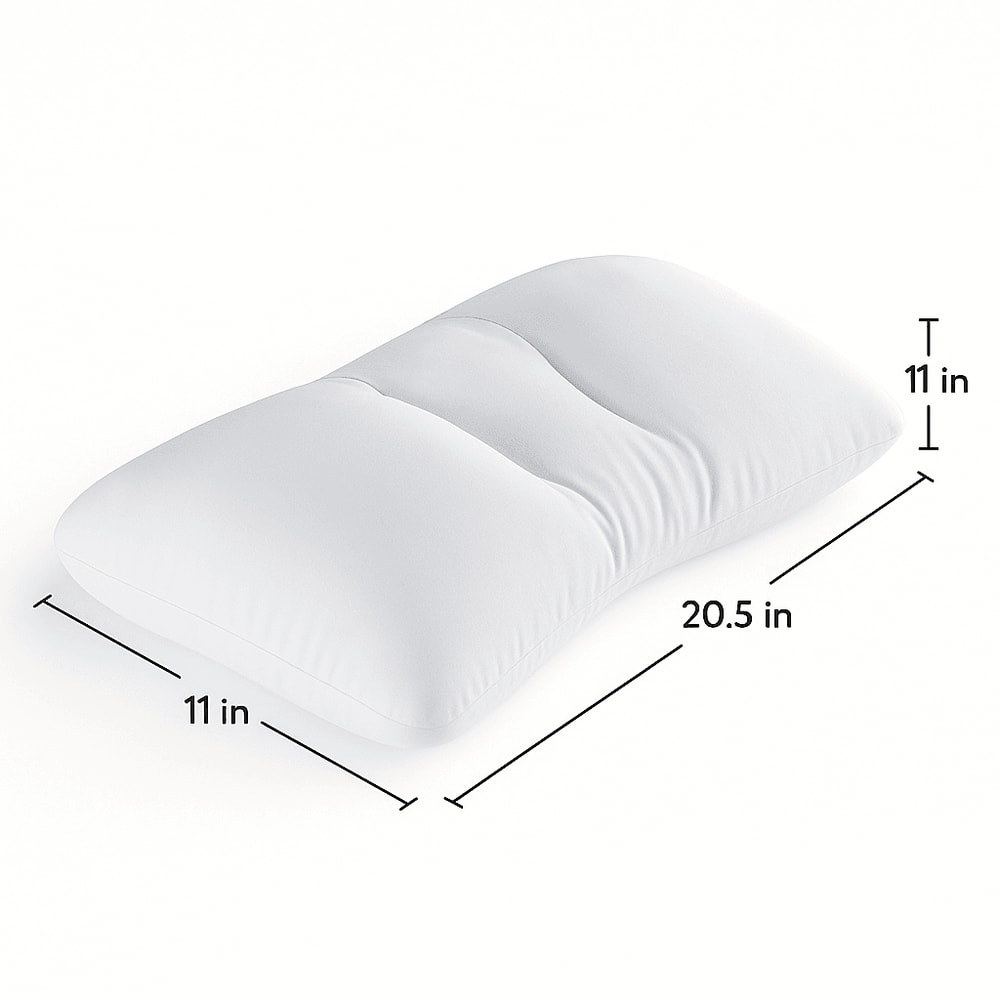 Cumulus 205 X 11in Microbead Support Pillow UltraSquishy And Breathable Comfort 1