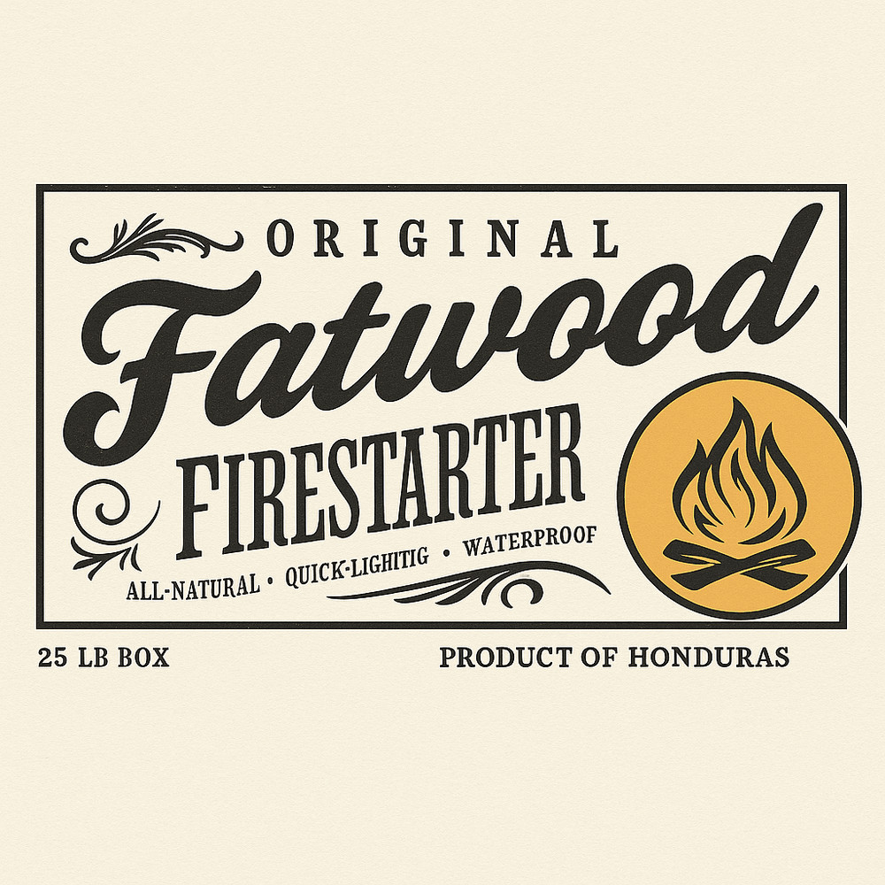 25 Lb Box Fatwood Fire Starter Natural ResinRich Kindling Sticks For Easy Ignition 3
