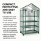 63 4Tier Mini Greenhouse With RustResistant Frame And PVC Cover 1