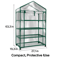 63 4Tier Mini Greenhouse With RustResistant Frame And PVC Cover 2