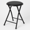 18 In Cushioned Folding Stool Compact Lightweight And Supports Up To 250 Lbs 0