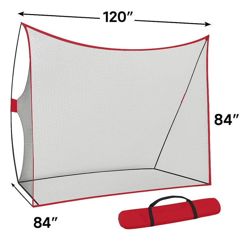 120 X 84 In Portable Golf Practice Net IndoorOutdoor Hitting Driving Training Aid With Carry Bag 0