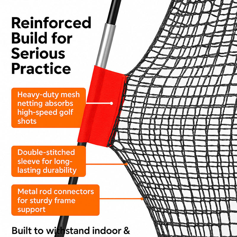 120 X 84 In Portable Golf Practice Net IndoorOutdoor Hitting Driving Training Aid With Carry Bag 2