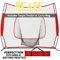 84 X 84 In Softball  Baseball Practice Net Portable Hitting  Pitching Trainer With Bow Frame And Ca 0