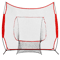 84 X 84 In Softball  Baseball Practice Net Portable Hitting  Pitching Trainer With Bow Frame And Ca 1