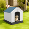 33 X 30 X 275 In Outdoor Plastic Dog House Weather Resistant Shelter For Small To Medium Dogs 2