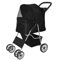 Foldable 4Wheel Pet Stroller With Cup Holder Lightweight Travel Carrier For Small Dogs  Cats 6