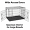42Inch Folding Metal Dog Crate With Double Doors And LeakProof Tray 5