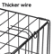 42Inch Folding Metal Dog Crate With Double Doors And LeakProof Tray 9