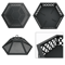 24 In Hexagon Outdoor Fire Pit Bronze Finish Steel Fireplace For Patio Backyard 8