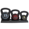 3Piece Kettlebell Set Fitness Strength Training Exercise With Base 0