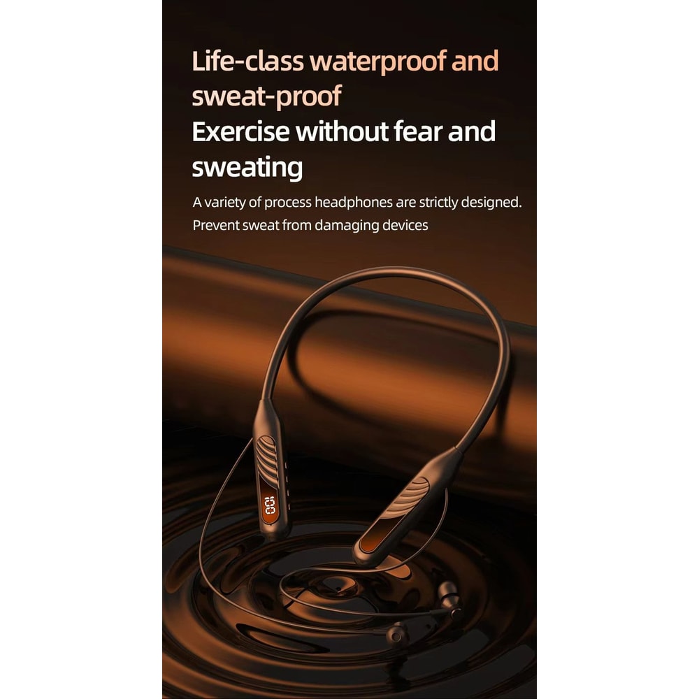 BT8 Wireless Bluetooth Earphones Outdoor Sports Headset With Charging Bin Display Touch Control 5