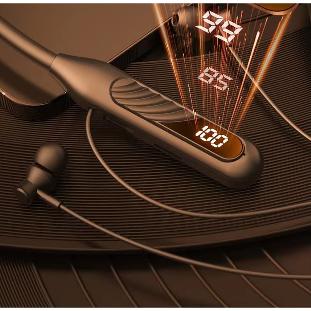 BT8 Wireless Bluetooth Earphones Outdoor Sports Headset With Charging Bin Display Touch Control 4