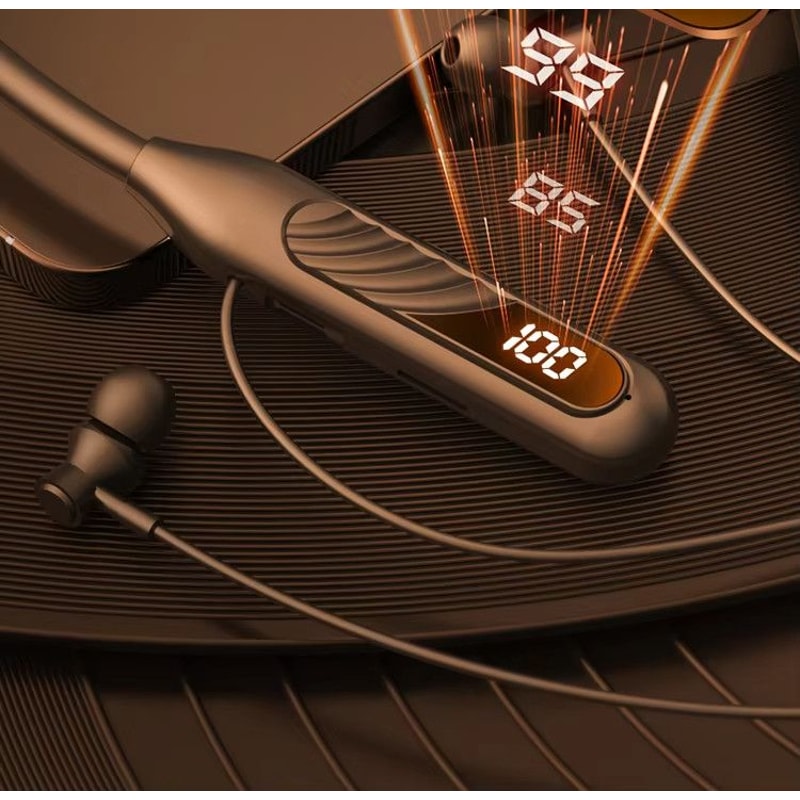 BT8 Wireless Bluetooth Earphones Outdoor Sports Headset With Charging Bin Display Touch Control 4