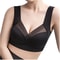 Seamless Ice Silk Plus Size Bra OnePiece PushUp Sports Bra With Wide Straps Mesh Support 2