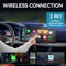 1026 Wireless CarPlay Android Auto Mirror Screen With Bluetooth And USB Multimedia Playback 1