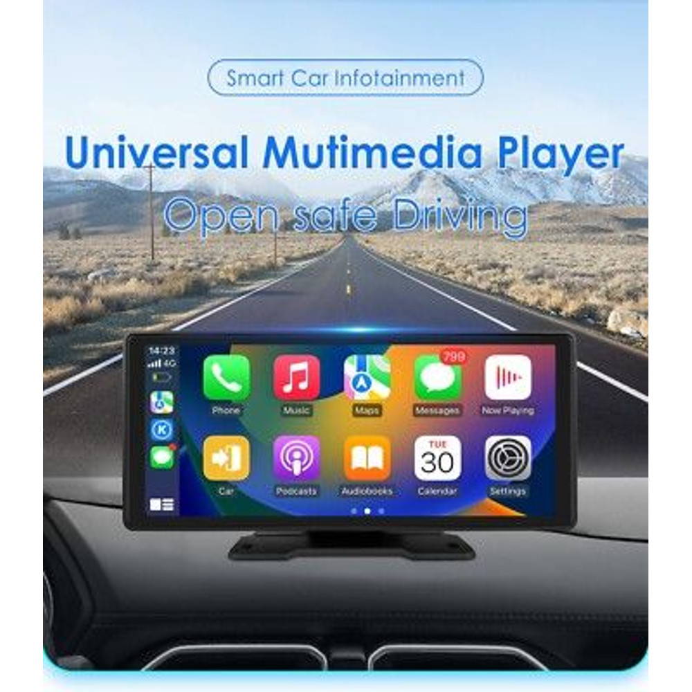 1026 Wireless CarPlay  Android Auto Mirror Screen With Bluetooth And USB Multimedia Playback 3