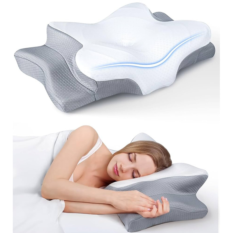 Orthopedic Memory Foam Cervical Pillow Ergonomic Neck Support For Pain Relief 4